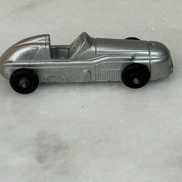 VINTAGE MIDGETOY 3" INDY RACER #7 RACE CAR SILVER ROCKFORD - Picture 5 of 10